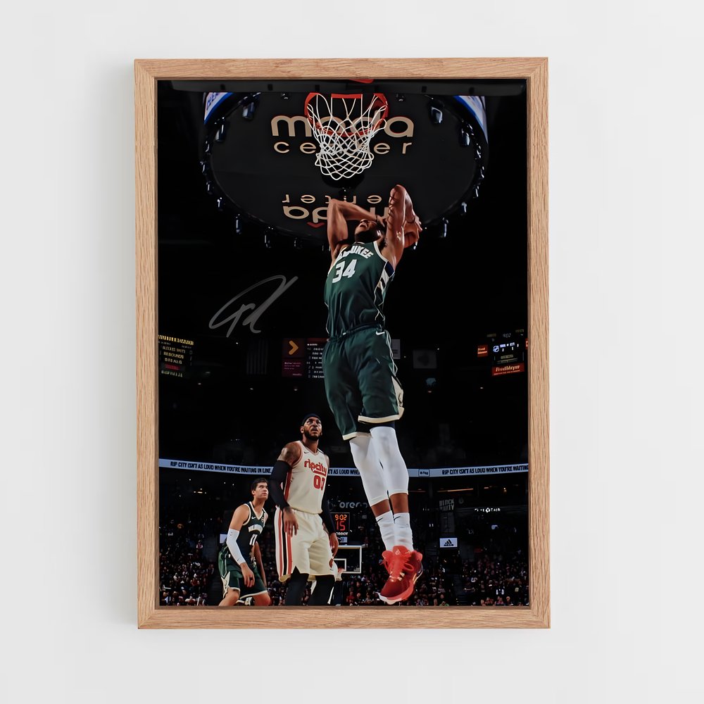 giannis-antetokounmpo-2 cadre Bois clair