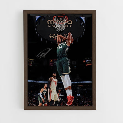 giannis-antetokounmpo-2 cadre Bois foncé