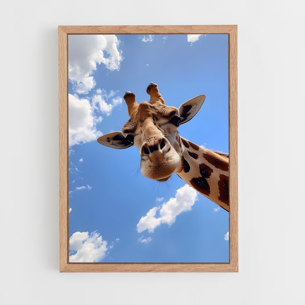 giraffe-5 cadre Bois clair