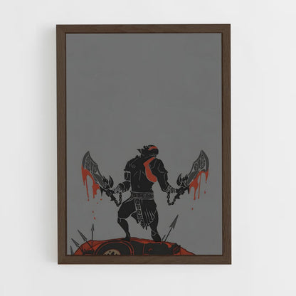 god-of-war-1 cadre Bois foncé