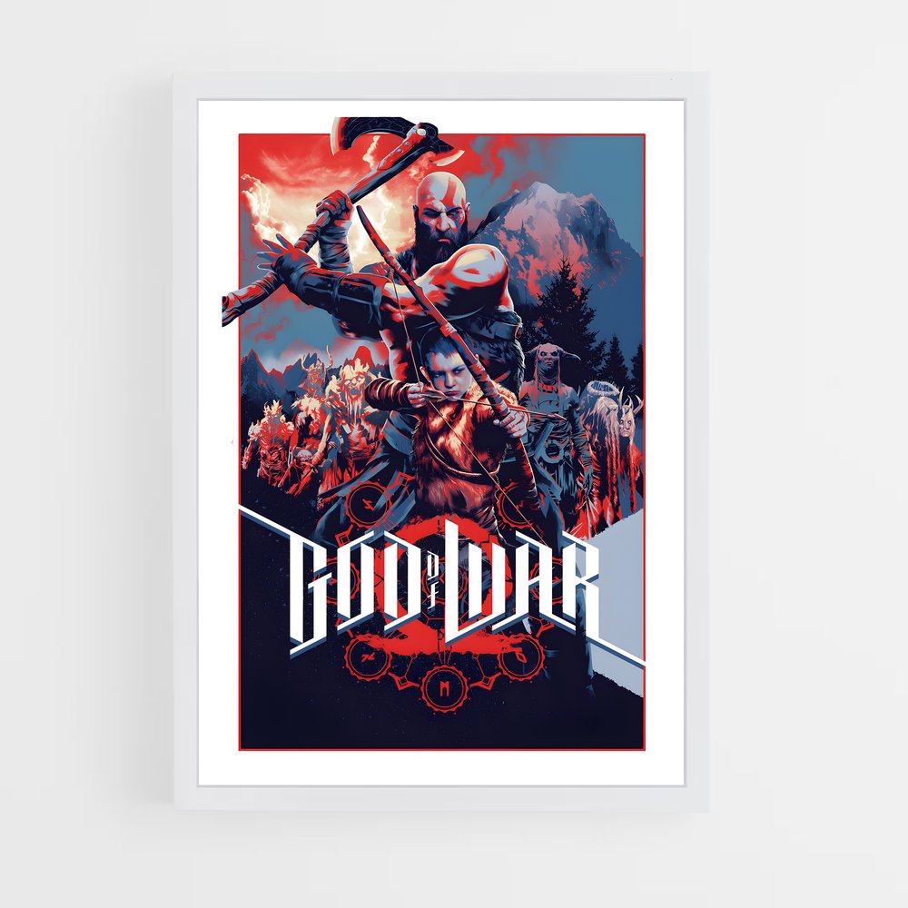 god-of-war-16 cadre Blanc
