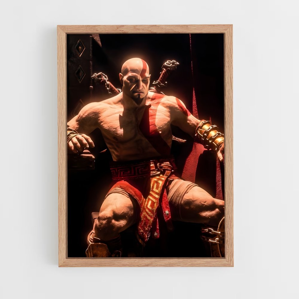 god-of-war-8 cadre Bois clair