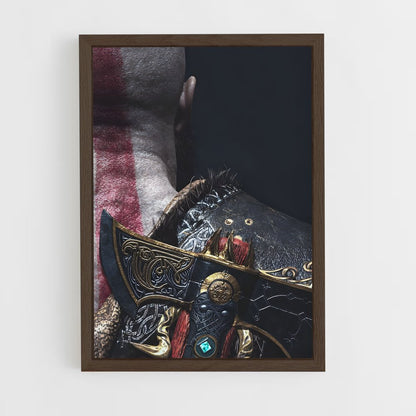 god-of-war-9 cadre Bois foncé
