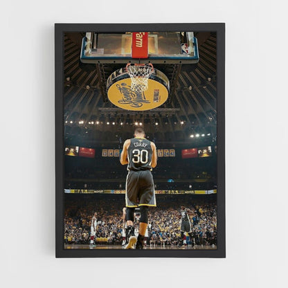 Póster Golden State Warrior Negro