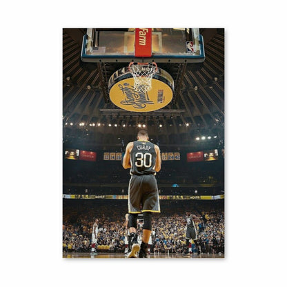 Póster Golden State Warrior Negro