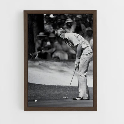 golf-1 cadre Bois foncé