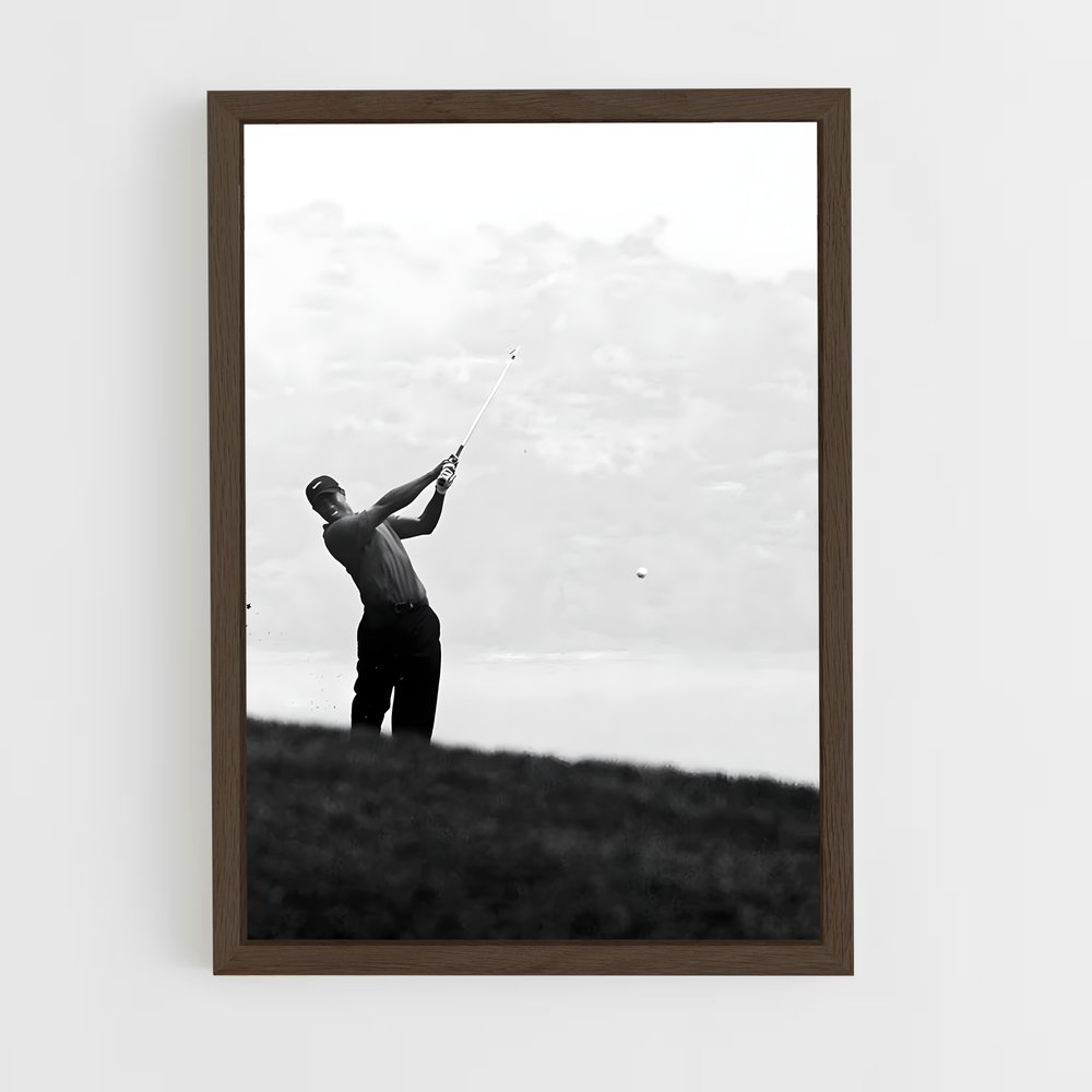 golf-4 cadre Bois foncé