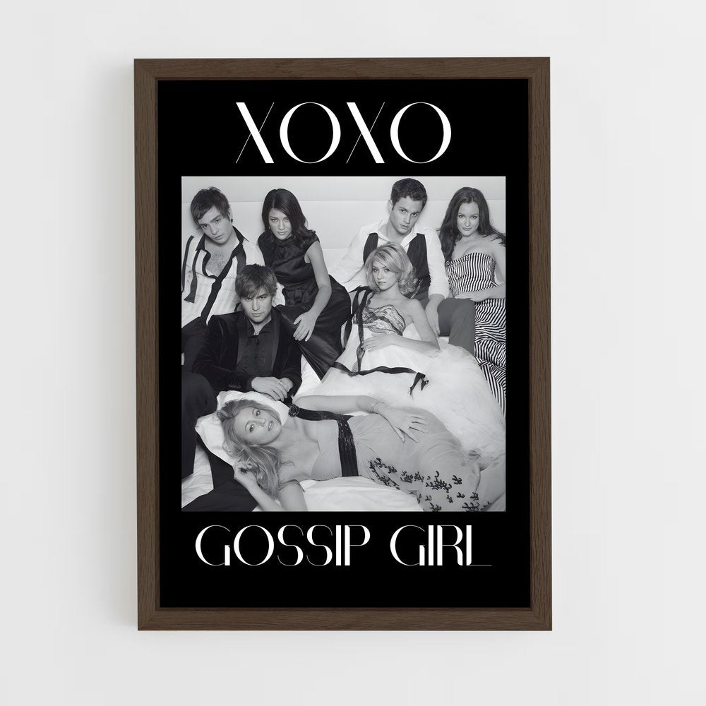 gossip-girl-2 cadre Bois foncé