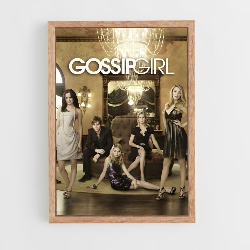 gossip-girl-3 cadre Bois clair