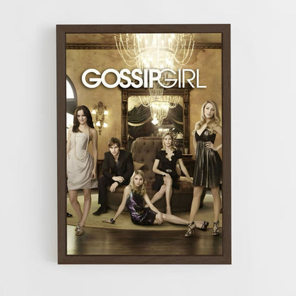 gossip-girl-3 cadre Bois foncé