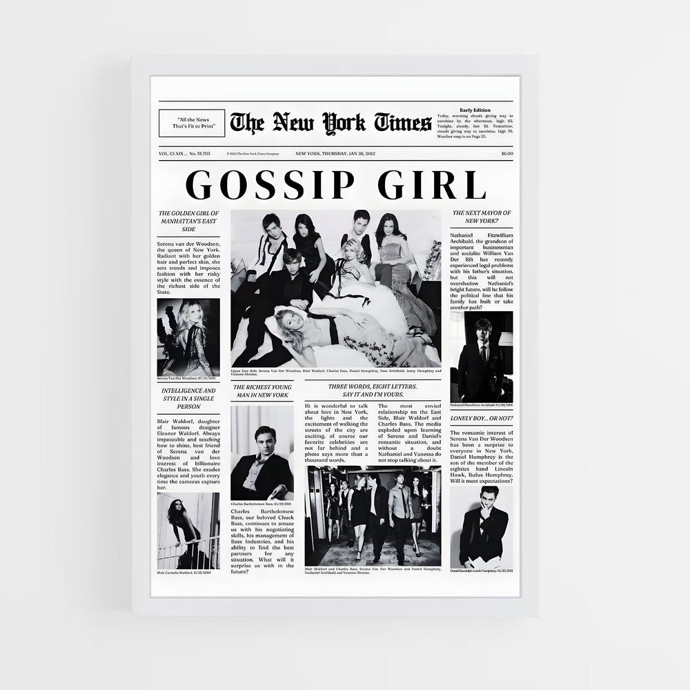 gossip-girl-9 cadre Blanc