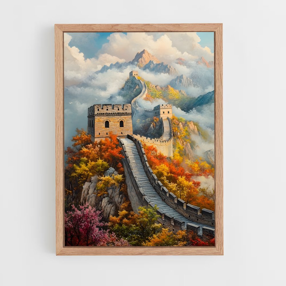 great-wall-of-china-10 cadre Bois clair