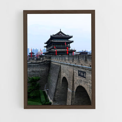 great-wall-of-china-16 cadre Bois foncé