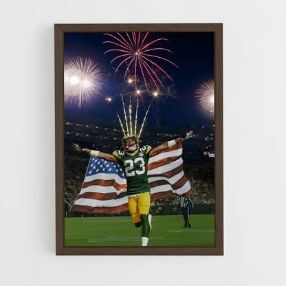 green-bay-packers-1 cadre Bois foncé