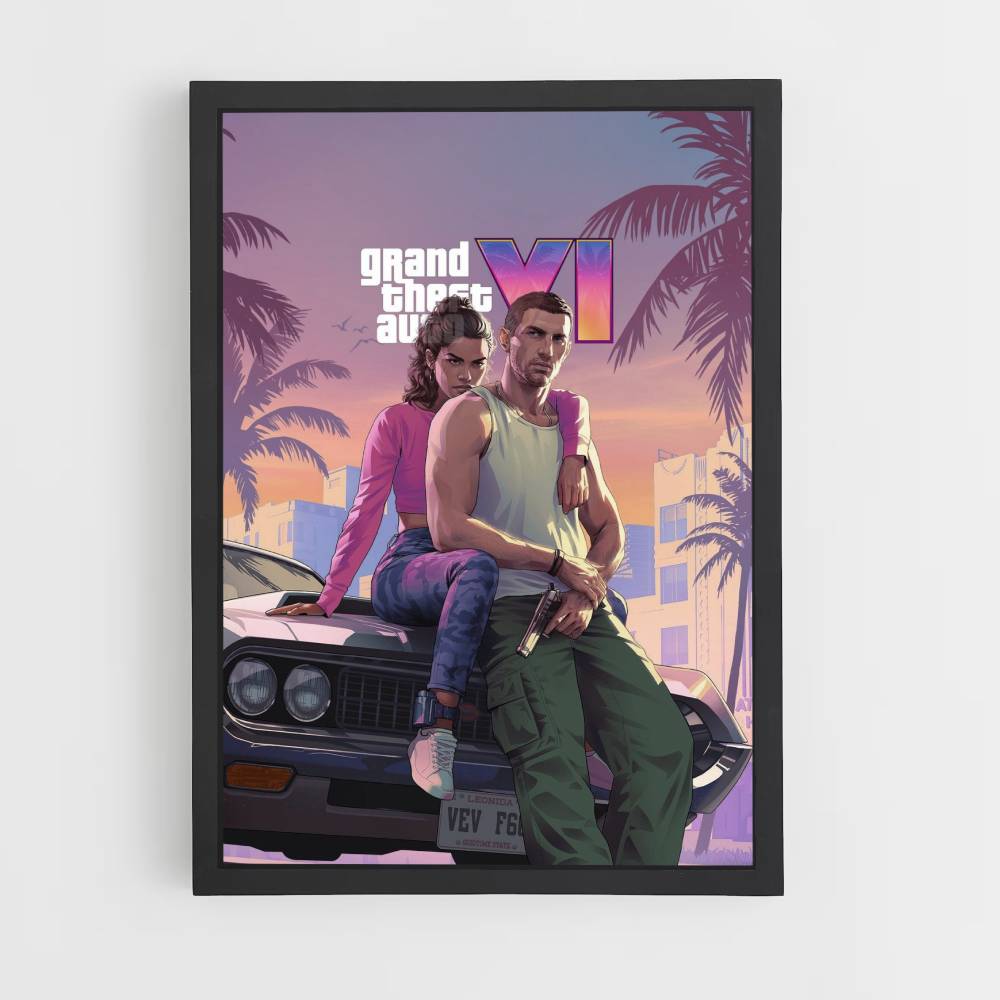 Póster GTA 6 Coche