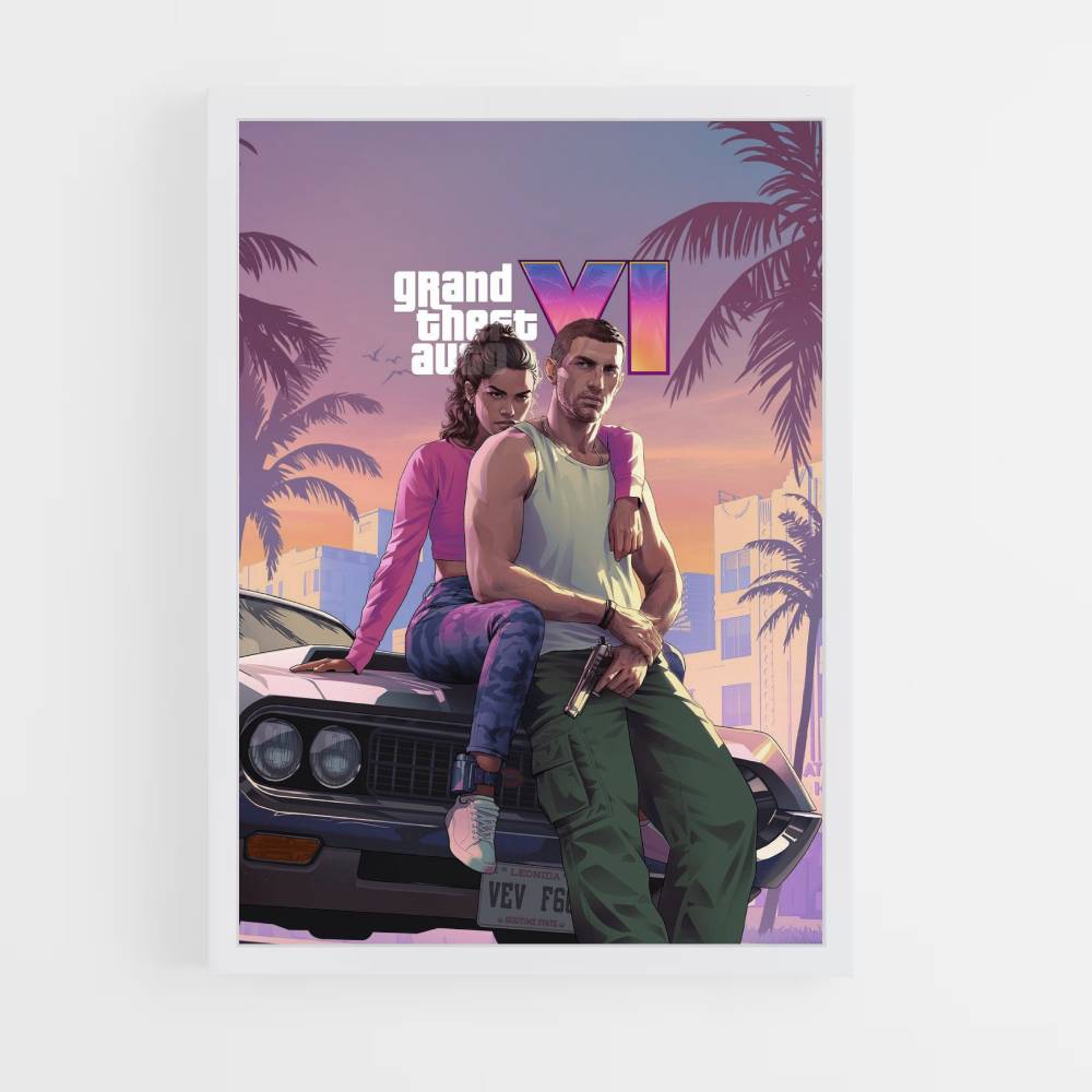 Póster GTA 6 Coche