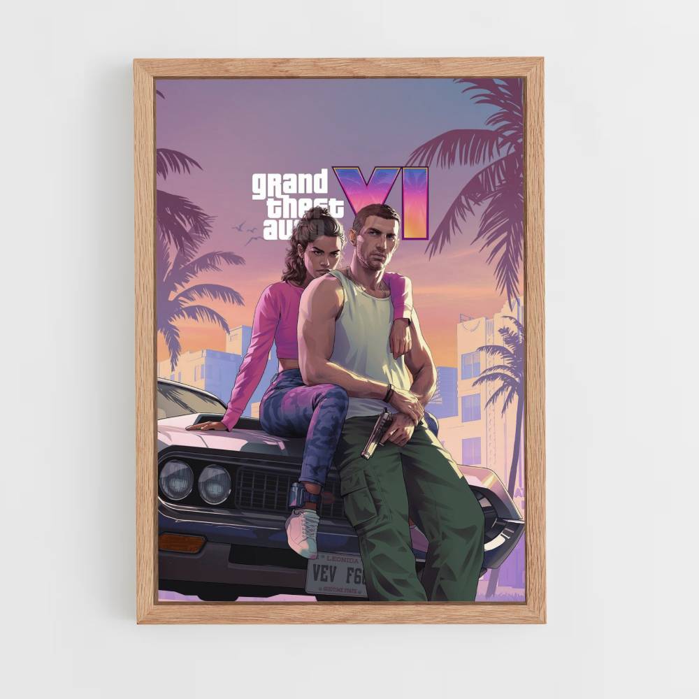 Póster GTA 6 Coche