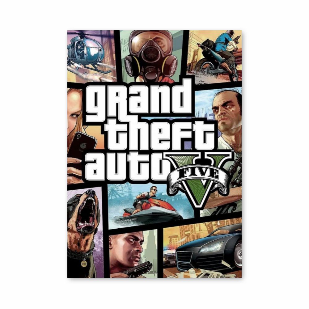 Póster Portada de GTA V