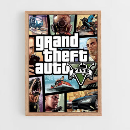 Póster Portada de GTA V