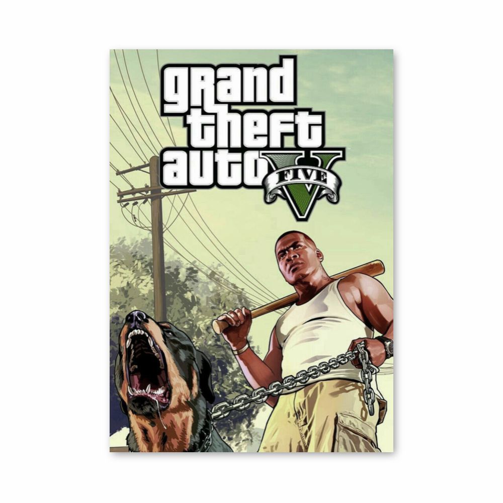 Póster Perro GTA V