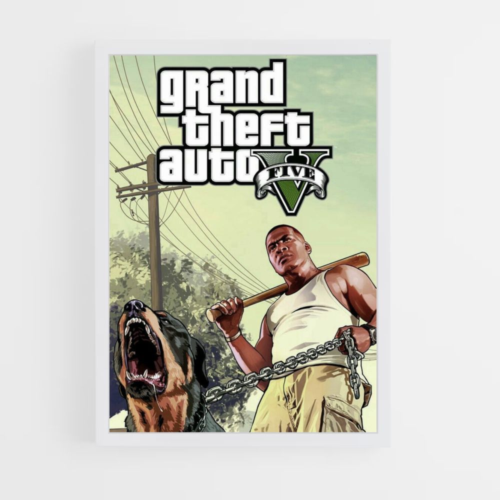 Póster Perro GTA V