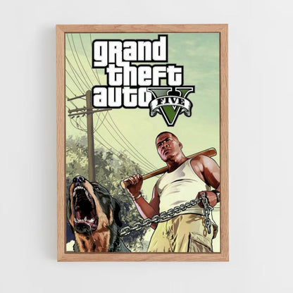 Póster Perro GTA V