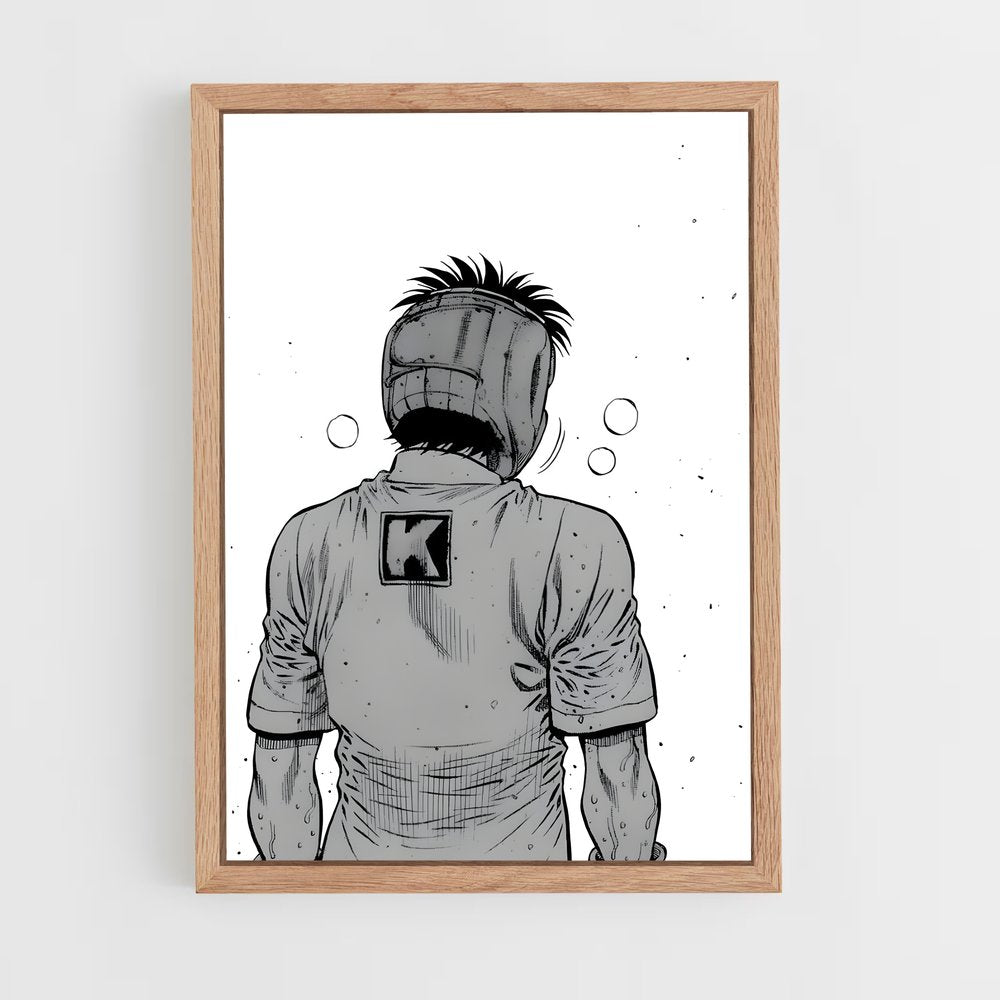 hajime-no-ippo-10 cadre Bois clair