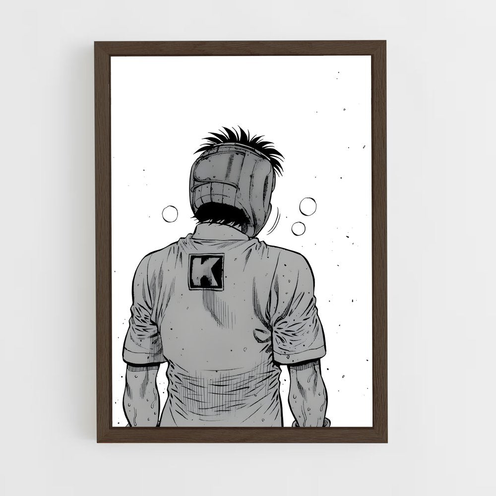hajime-no-ippo-10 cadre Bois foncé