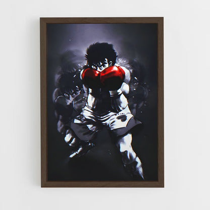 hajime-no-ippo-13 cadre Bois foncé