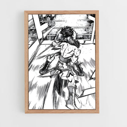 hajime-no-ippo-6 cadre Bois clair