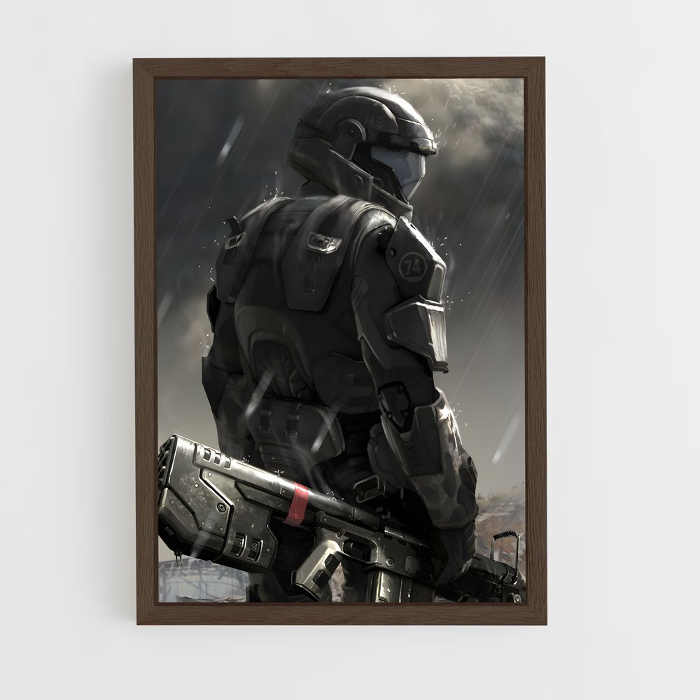 halo-11 cadre Bois foncé
