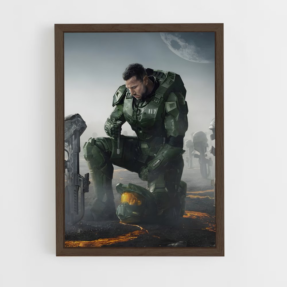 halo-15 cadre Bois foncé