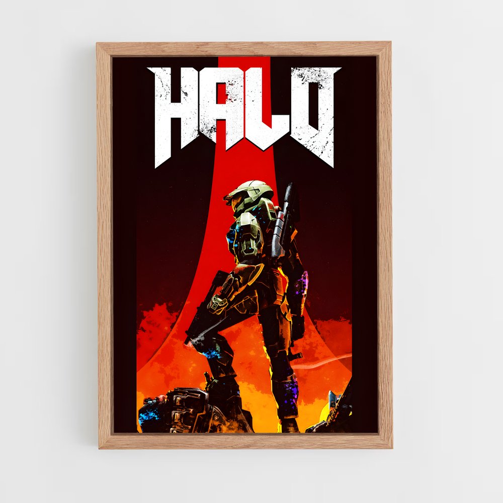 halo-17 cadre Bois clair