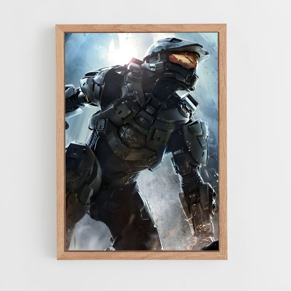halo-4 cadre Bois clair