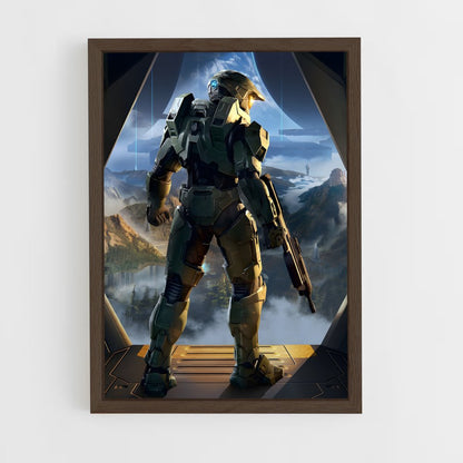 halo-9 cadre Bois foncé