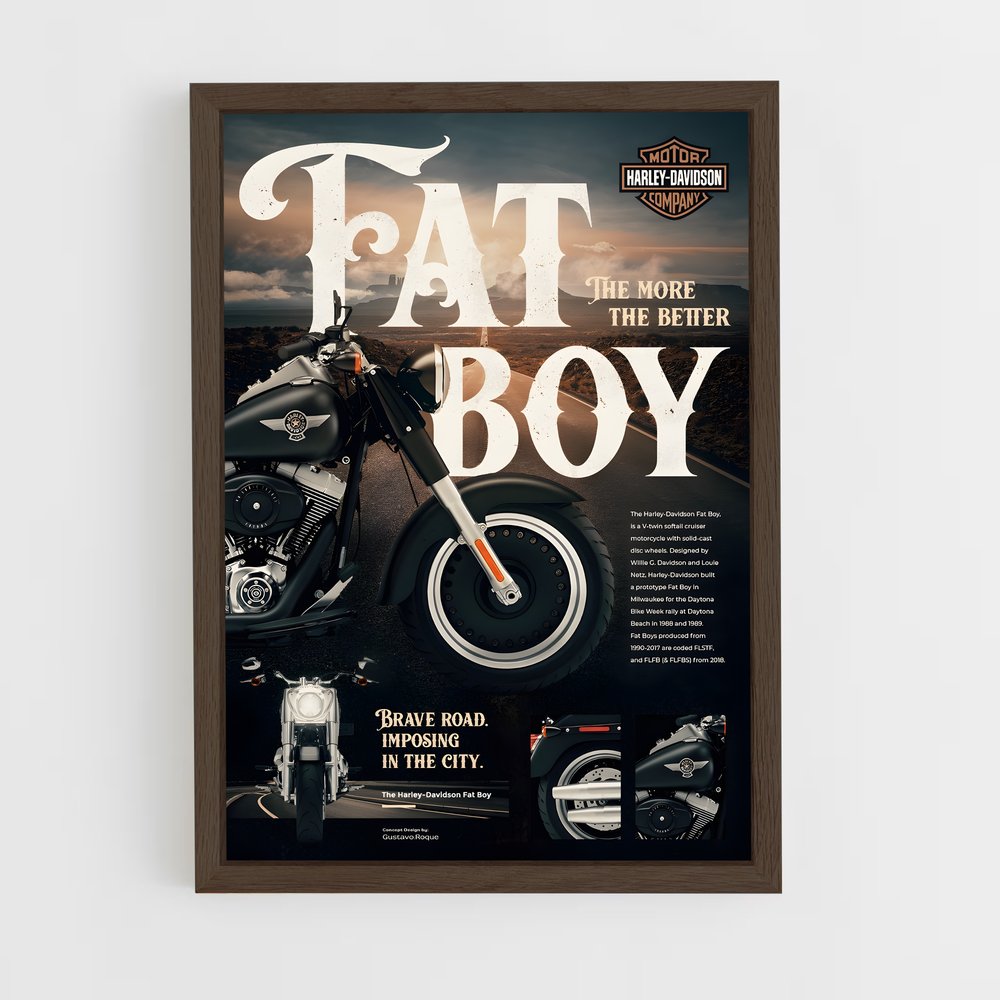 harley-davidson-5 cadre Bois foncé