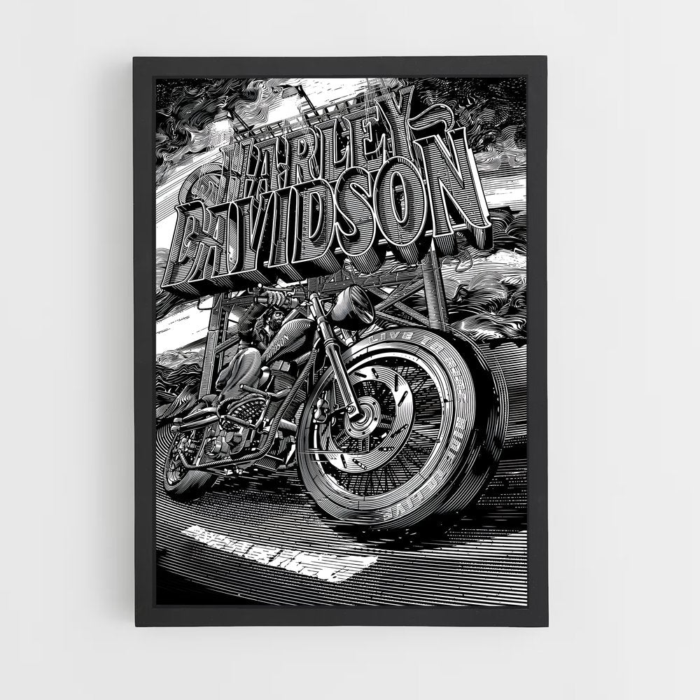 harley-davidson-8 cadre Noir