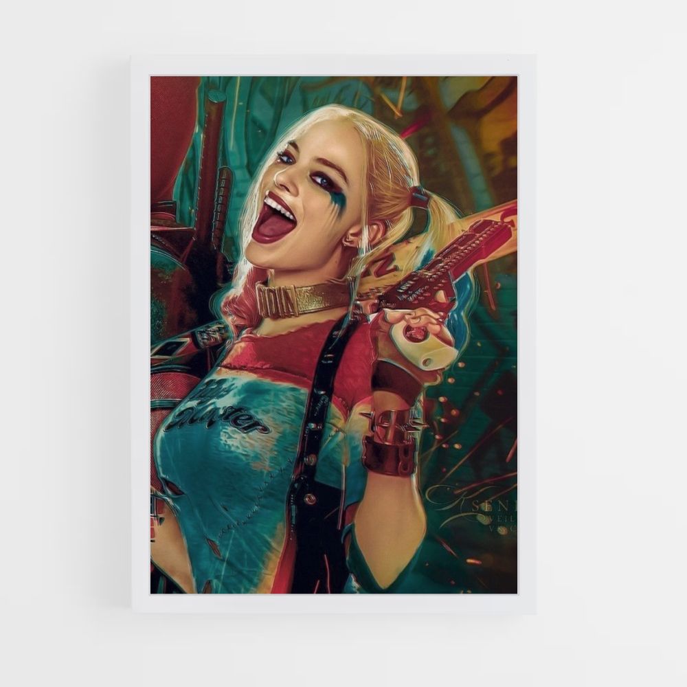 Feliz reina harley Póster