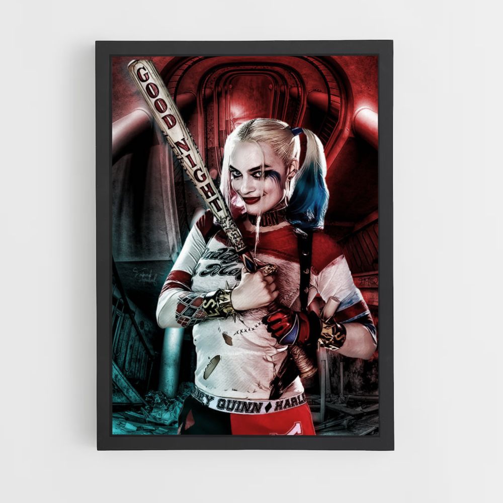 Póster Harley Queen Buenas Noches