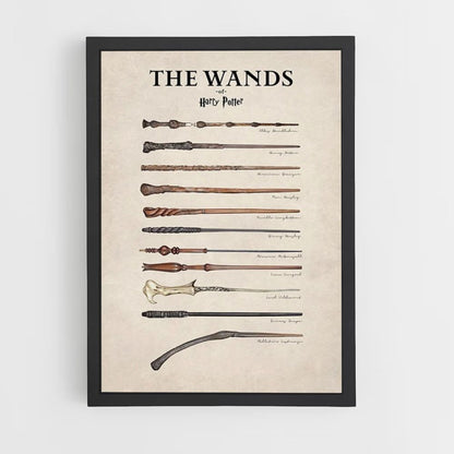 Varitas de Harry Potter Póster