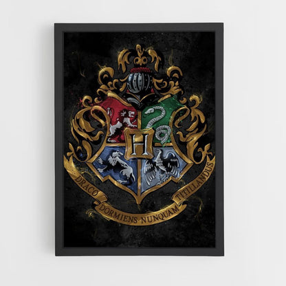 Póster Escudos de Harry Potter