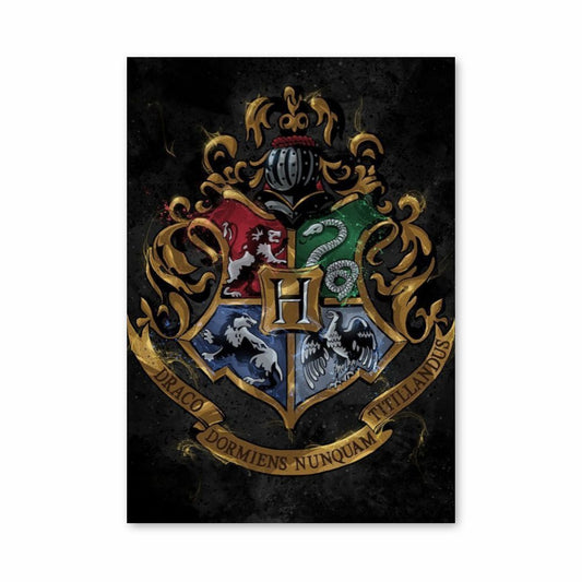 Póster Escudos de Harry Potter