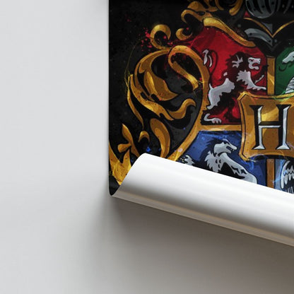 Póster Escudos de Harry Potter