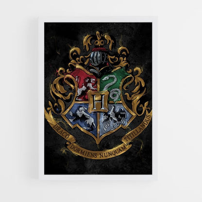 Póster Escudos de Harry Potter