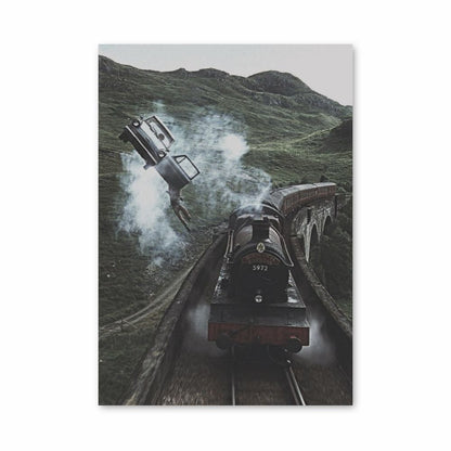 Coche volador de Harry Potter Póster