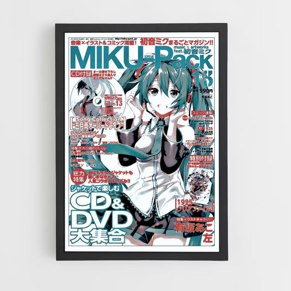 Paquete de carteles Miku