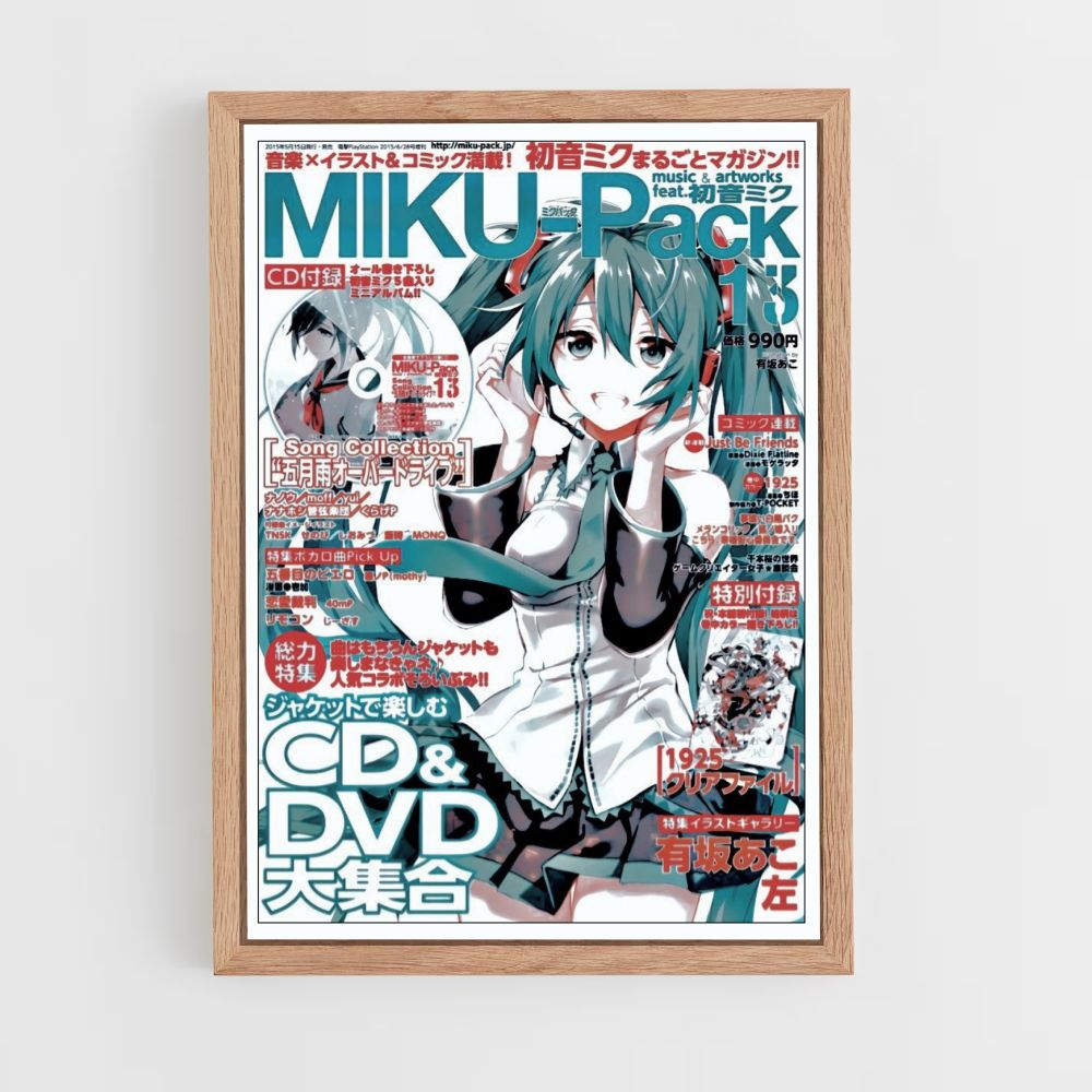 Paquete de carteles Miku