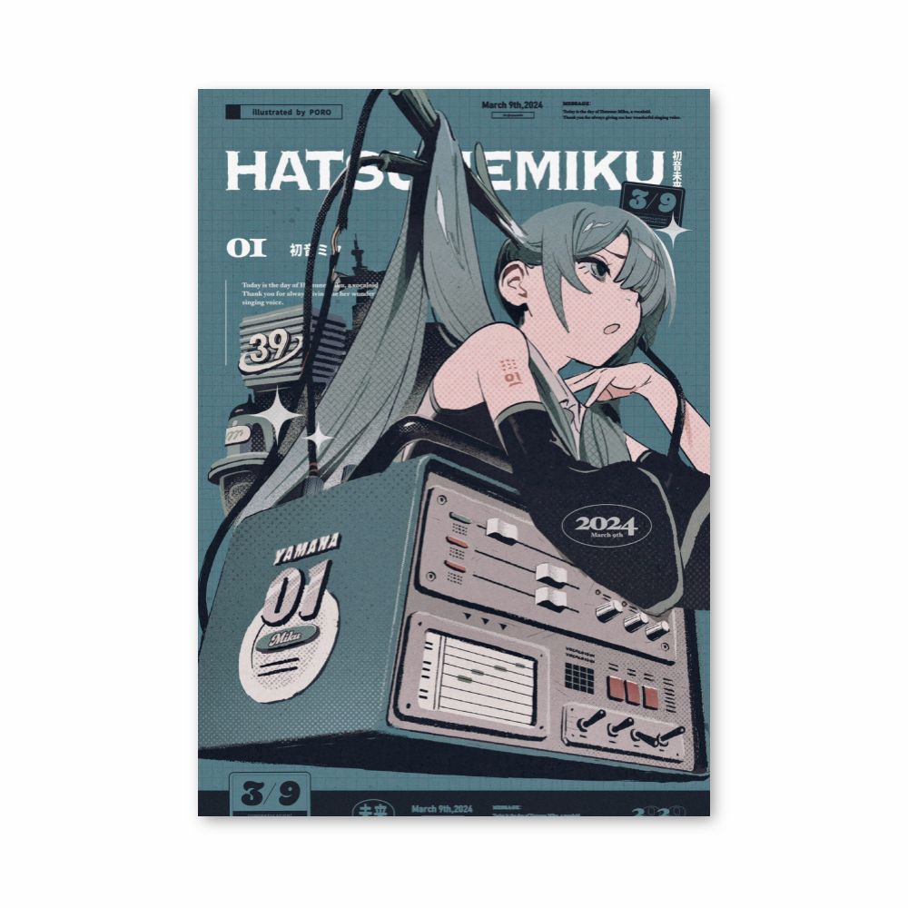 Póster Hatsune Miku 01