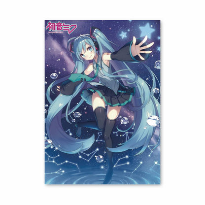 Póster Hatsune Miku Azul