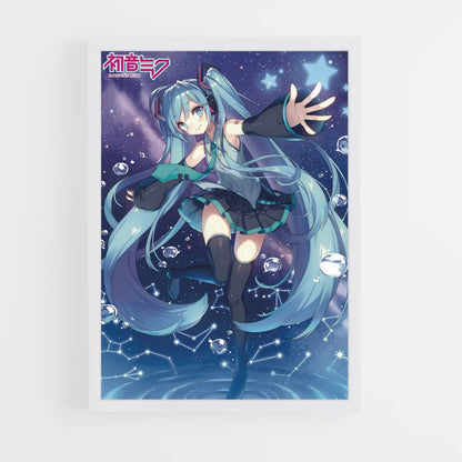 Póster Hatsune Miku Azul